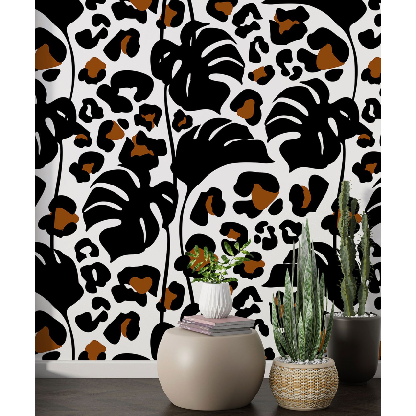 Papier peint motif XL - Motif botanique