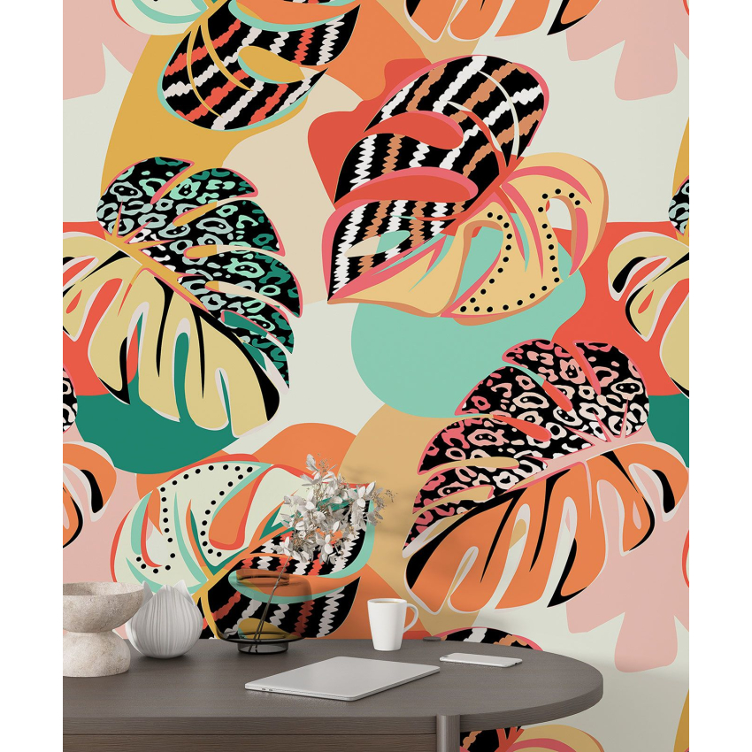 Papier peint motif XL - Motif botanique