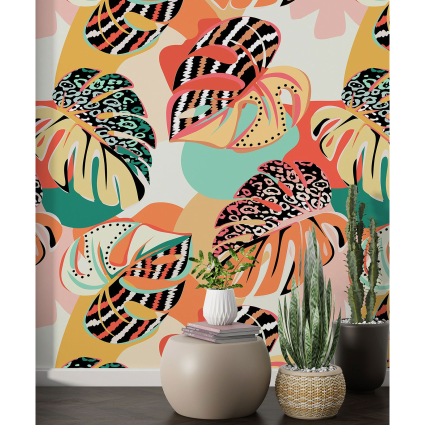 Papier peint motif XL - Motif botanique
