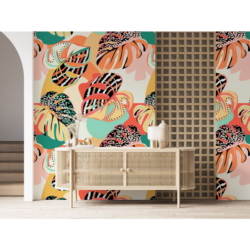 Papier peint motif XL - Motif botanique