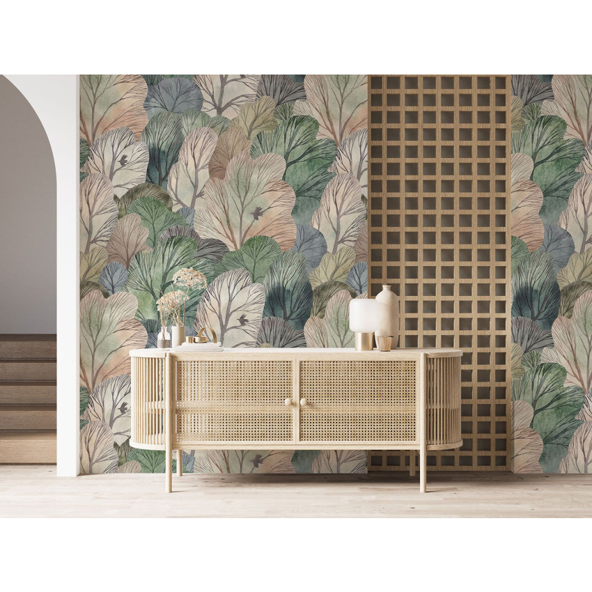 Papier peint motif XL - Motif botanique