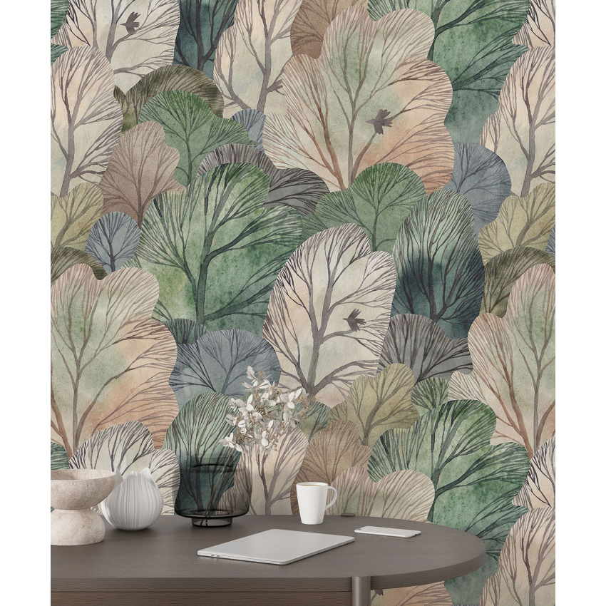 Papier peint motif XL - Motif botanique