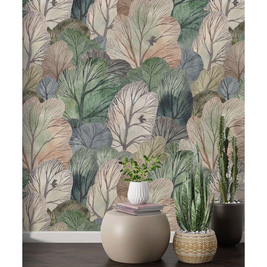 Papier peint motif XL - Motif botanique