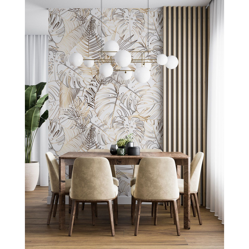 Papier peint motif XL - Motif botanique