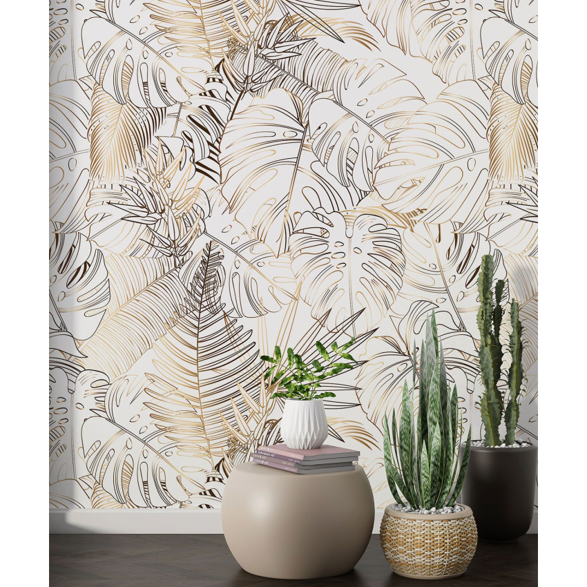 Papier peint motif XL - Motif botanique
