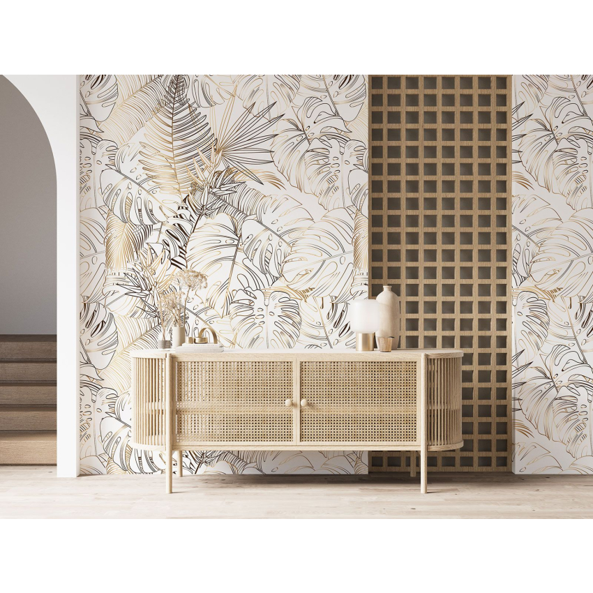 Papier peint motif XL - Motif botanique