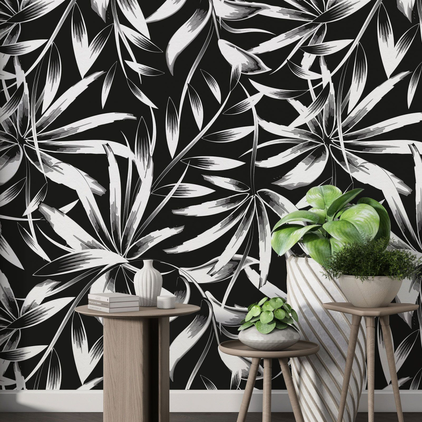 Papier peint motif XL - Motif botanique