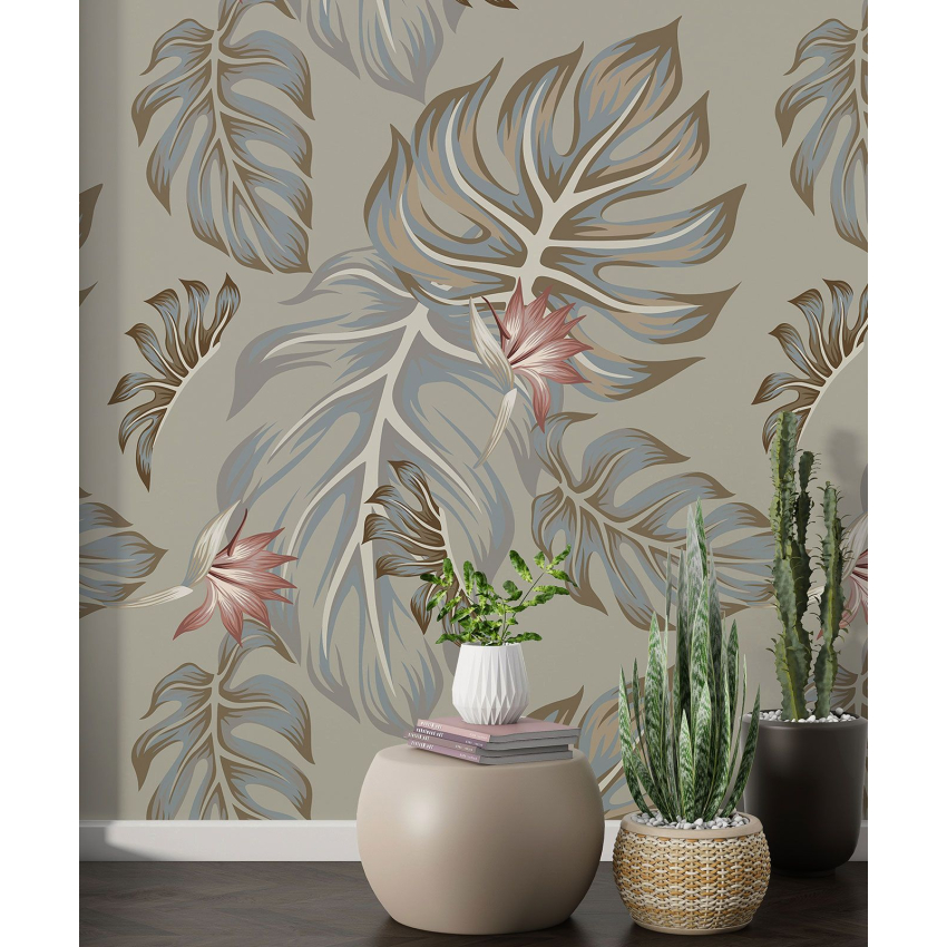 Papier peint motif XL - Motif botanique