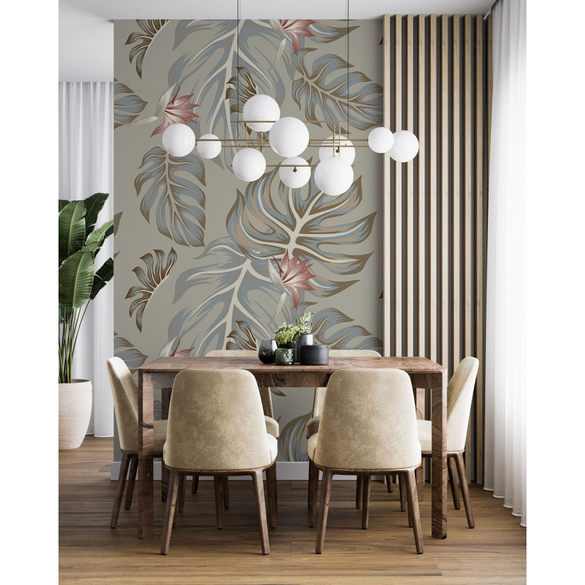 Papier peint motif XL - Motif botanique