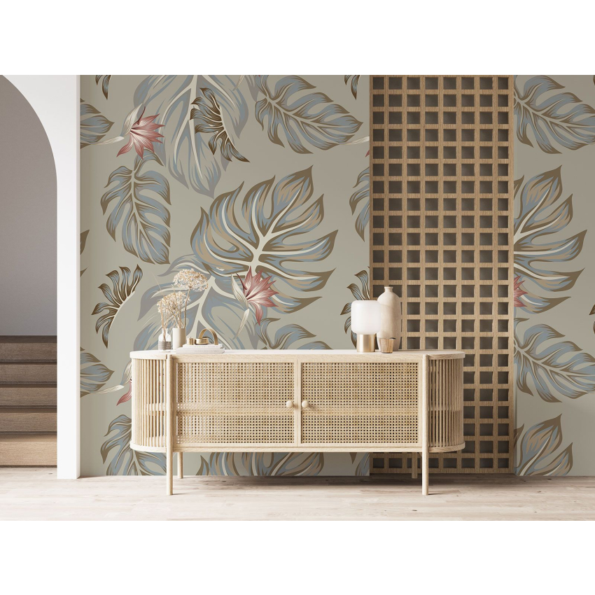 Papier peint motif XL - Motif botanique