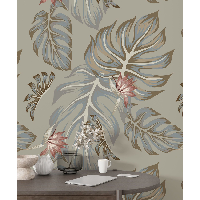 Papier peint motif XL - Motif botanique