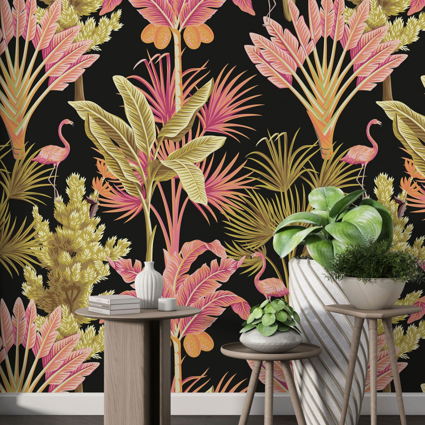 Papier peint motif XL - Motif botanique