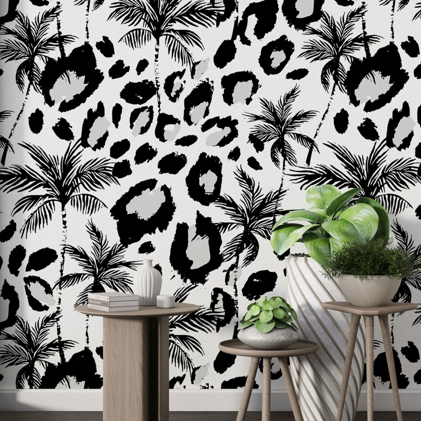 Papier peint motif XL - Motif botanique