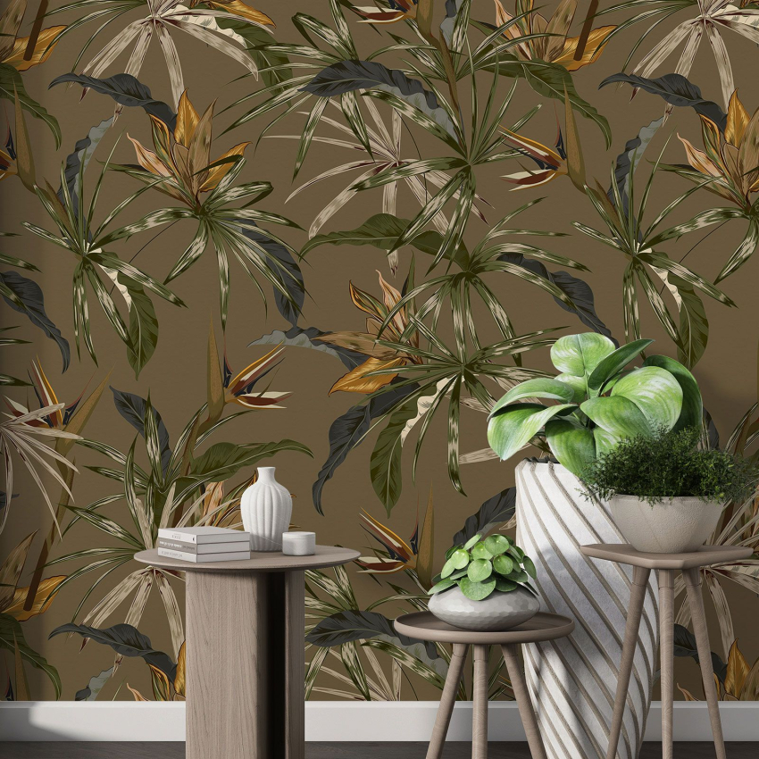 Papier peint motif XL - Motif botanique