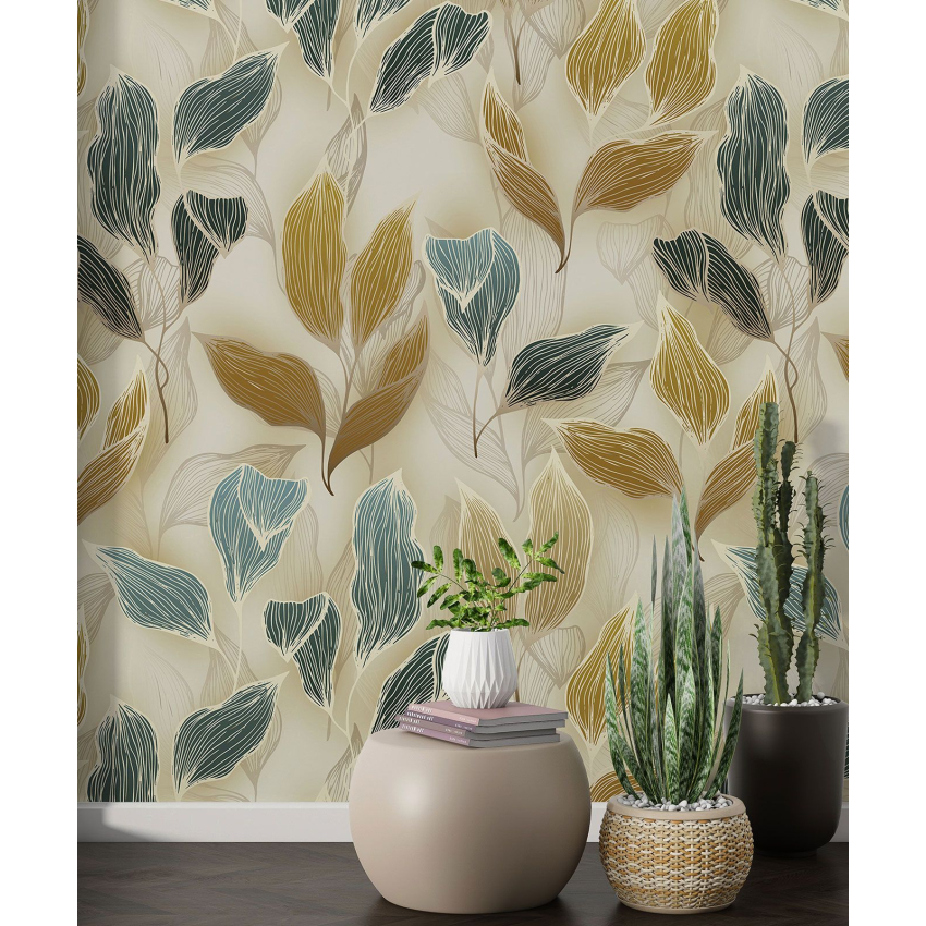 Papier peint motif XL - Motif botanique