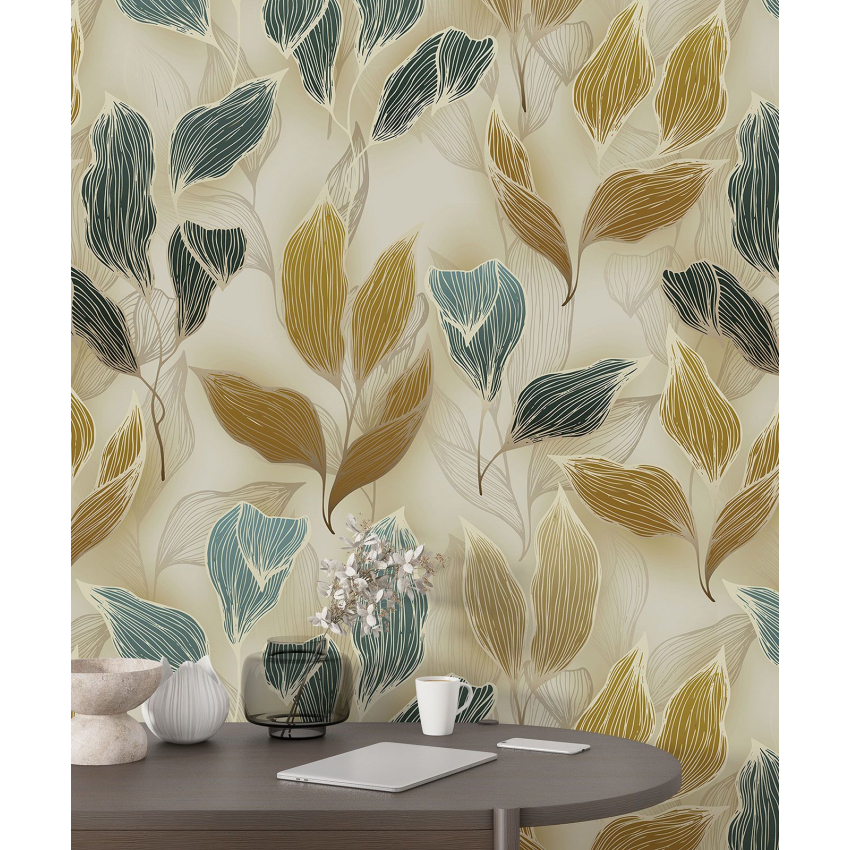 Papier peint motif XL - Motif botanique