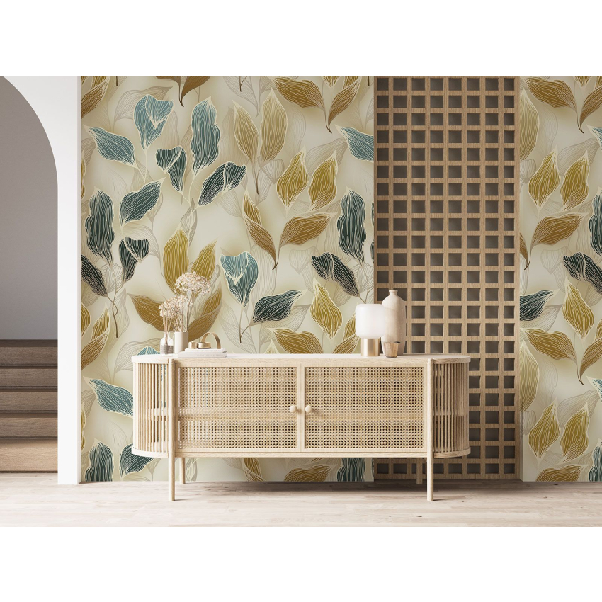 Papier peint motif XL - Motif botanique