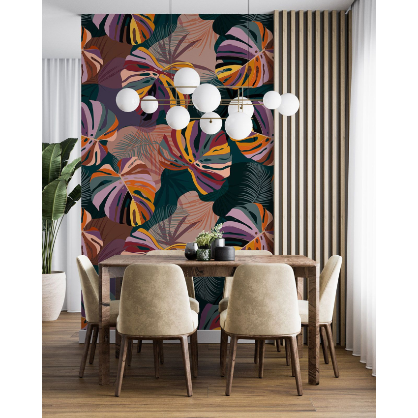 Papier peint motif XL - Motif botanique