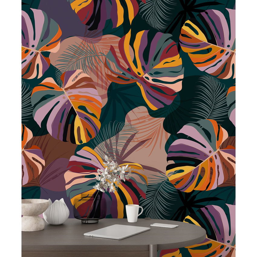 Papier peint motif XL - Motif botanique