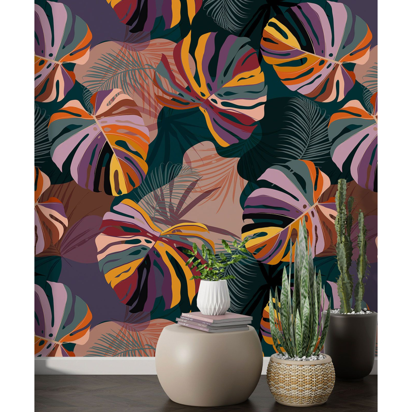 Papier peint motif XL - Motif botanique