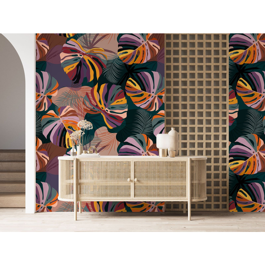 Papier peint motif XL - Motif botanique