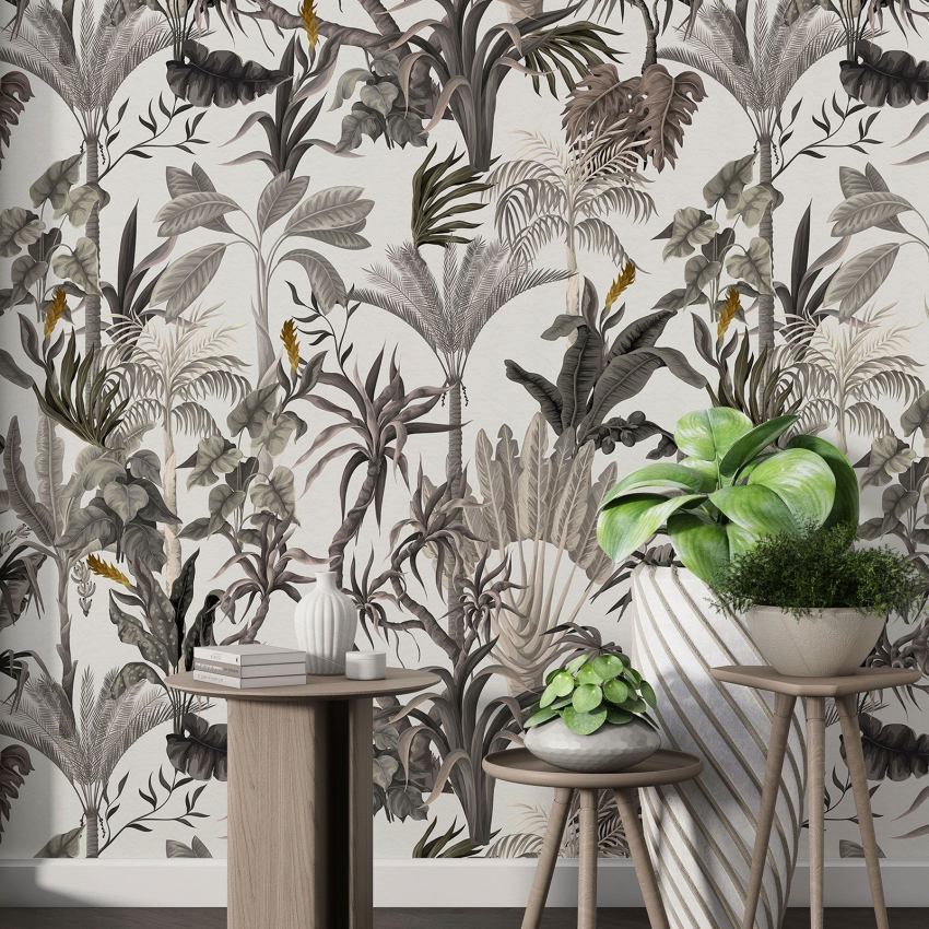 Papier peint motif XL - Motif botanique