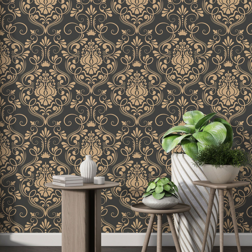 Papier peint motif XL - Motif damassé
