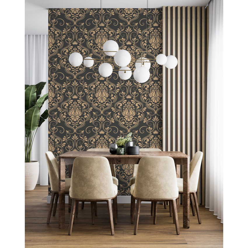 Papier peint motif XL - Motif damassé