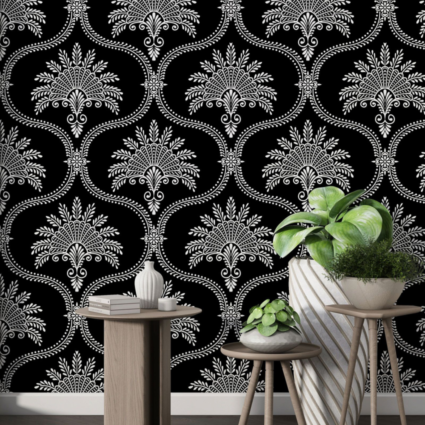 Papier peint motif XL - Motif Damassé