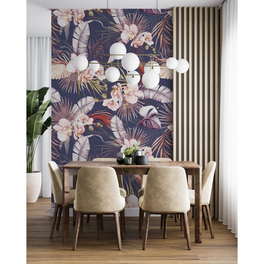 Papier peint motif XL - Motif floral