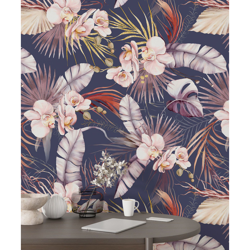 Papier peint motif XL - Motif floral