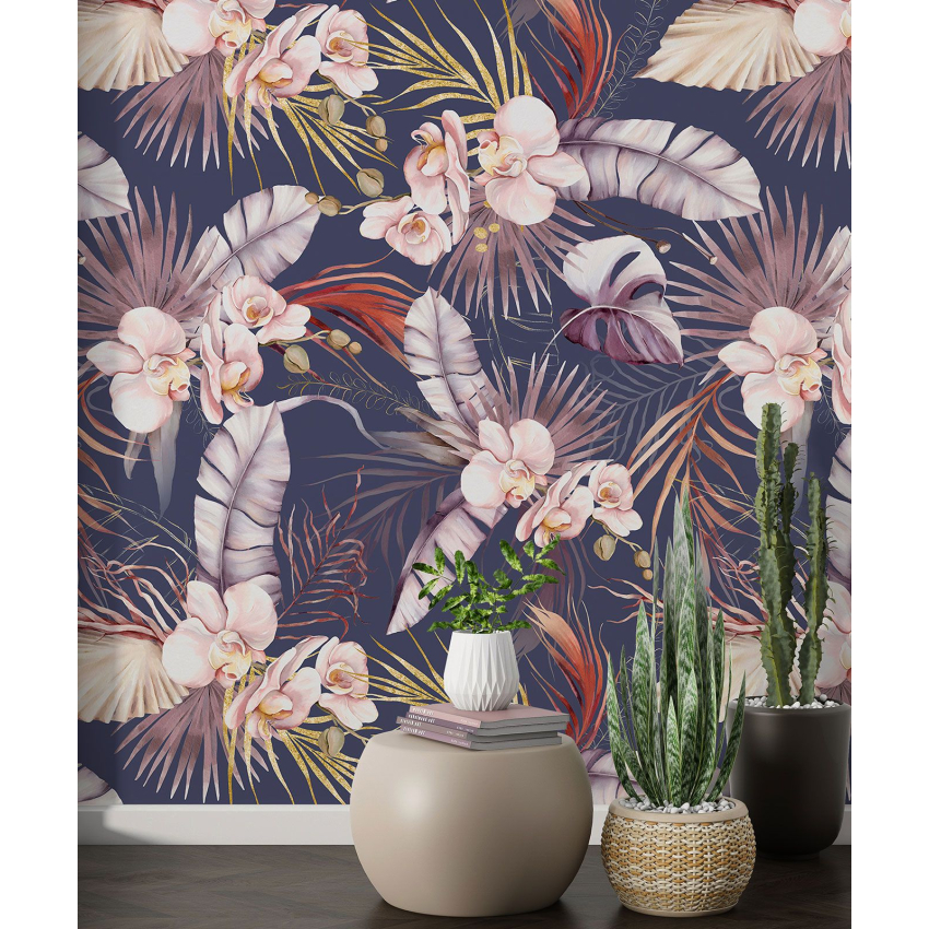 Papier peint motif XL - Motif floral