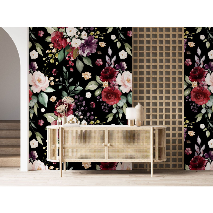 Papier peint motif XL - Motif floral