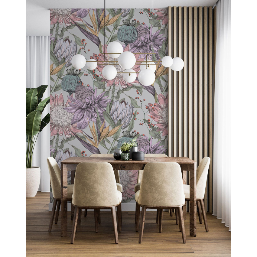 Papier peint motif XL - Motif floral