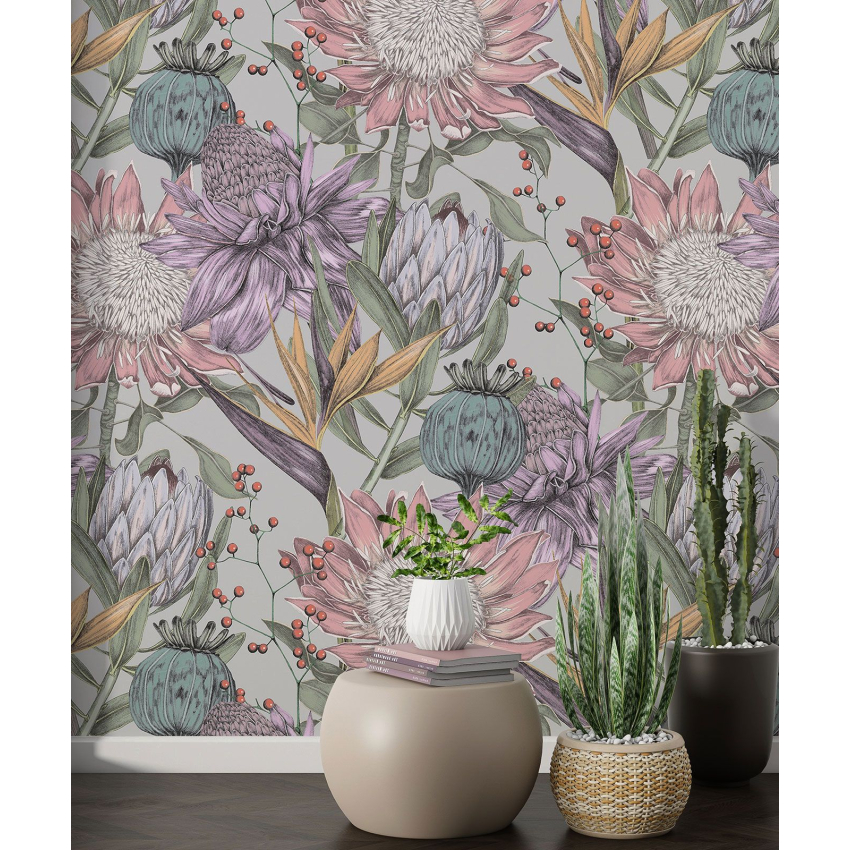 Papier peint motif XL - Motif floral