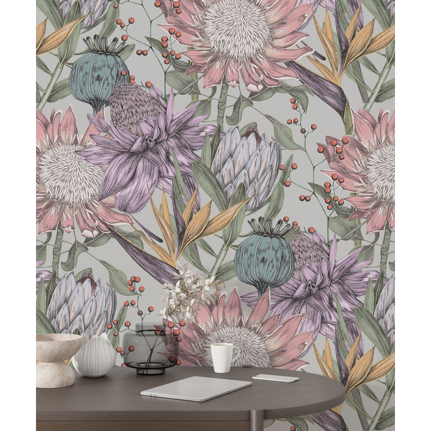 Papier peint motif XL - Motif floral