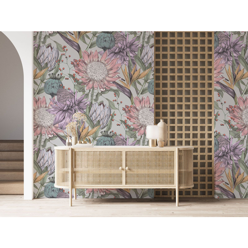 Papier peint motif XL - Motif floral