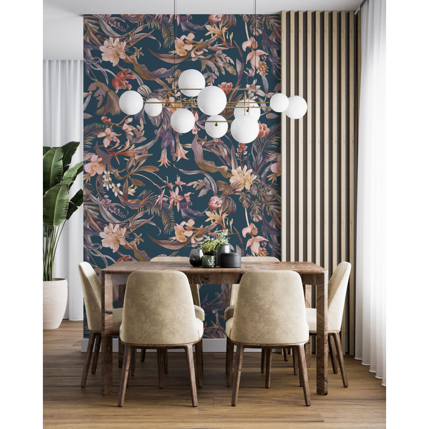 Papier peint motif XL - Motif floral