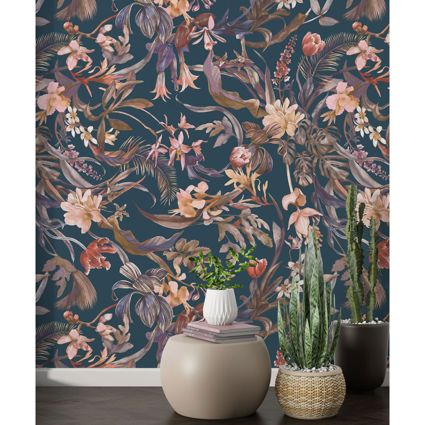 Papier peint motif XL - Motif floral