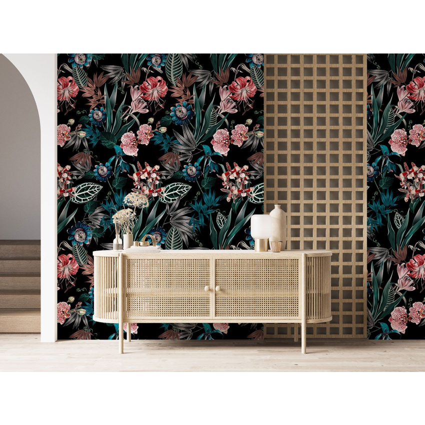 Papier peint motif XL - Motif floral