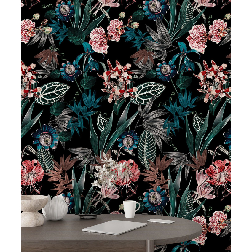 Papier peint motif XL - Motif floral