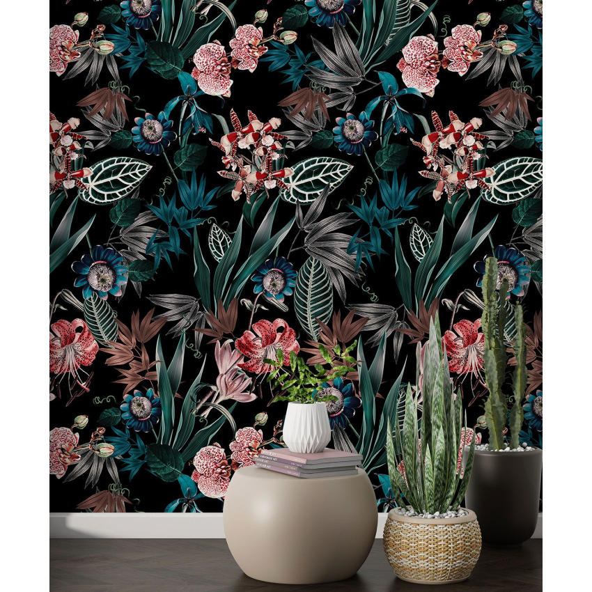 Papier peint motif XL - Motif floral