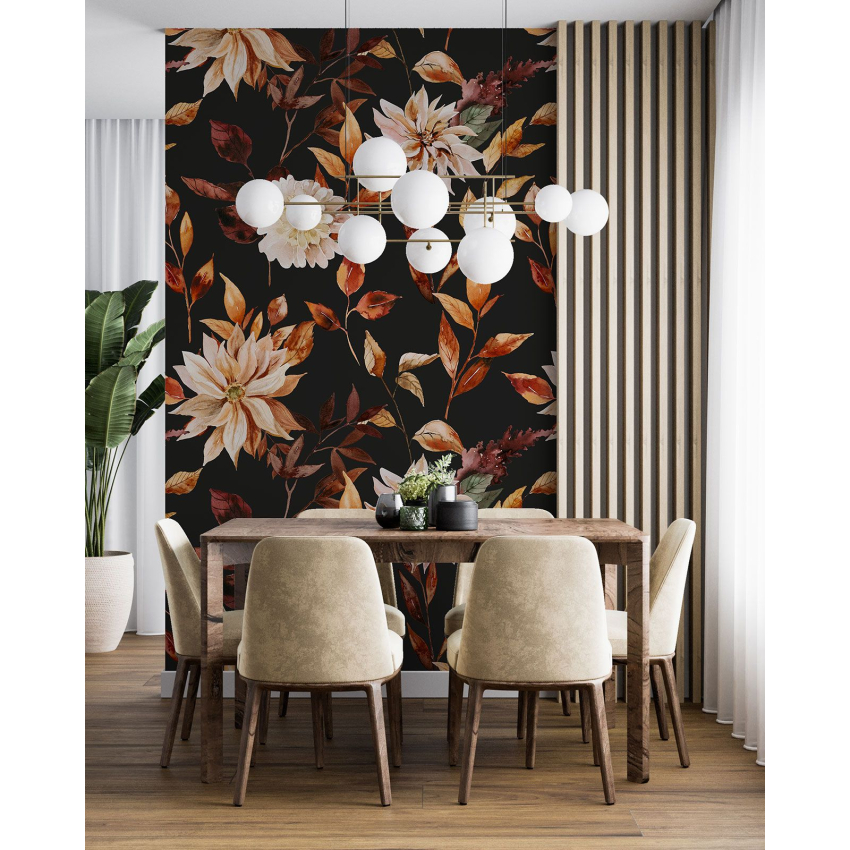 Papier peint motif XL - Motif floral