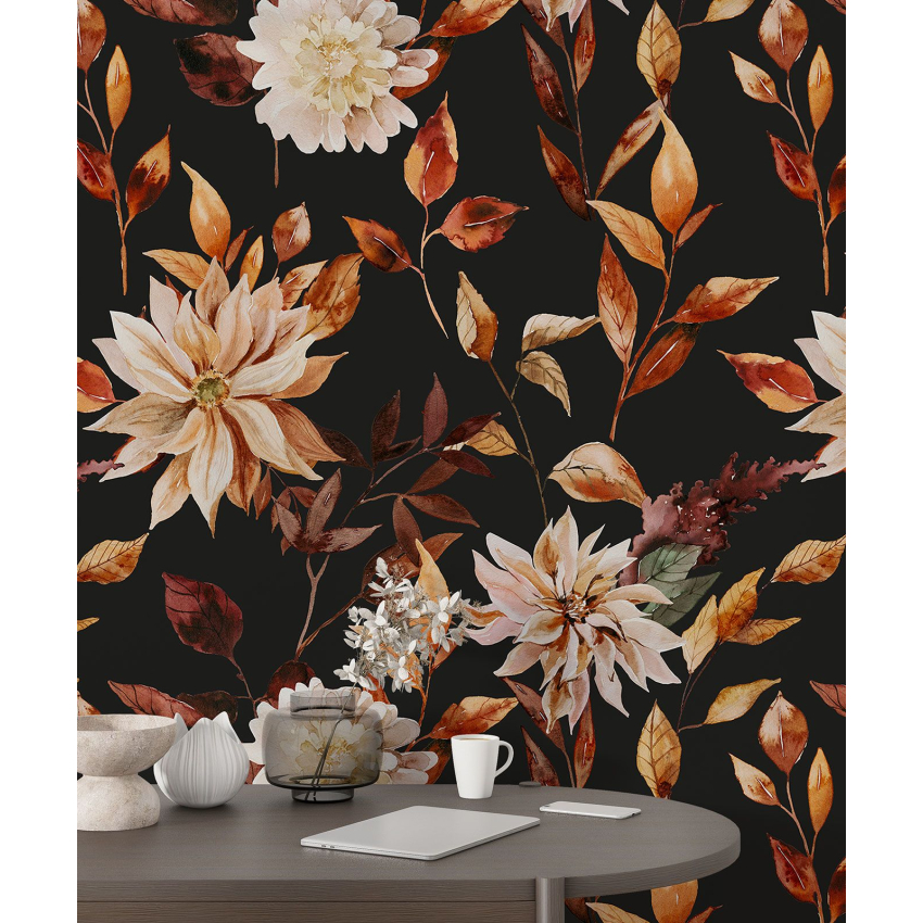 Papier peint motif XL - Motif floral