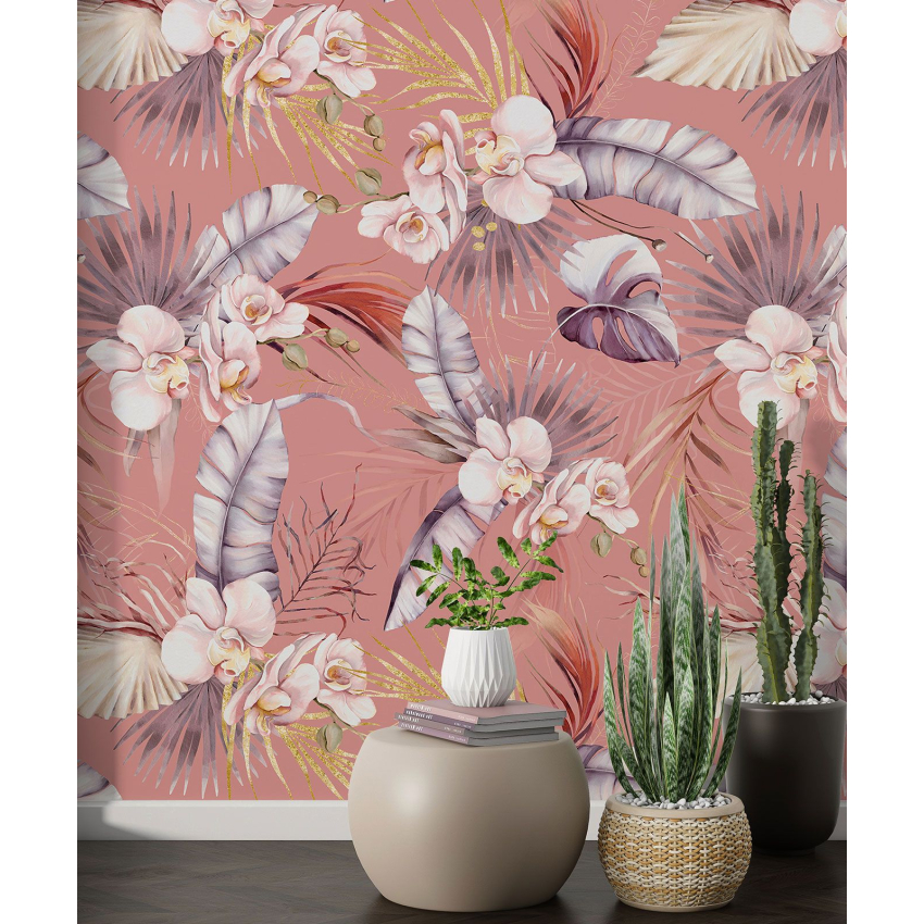 Papier peint motif XL - Motif floral