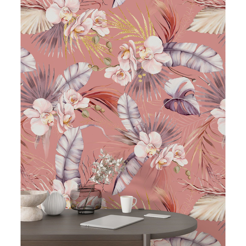 Papier peint motif XL - Motif floral