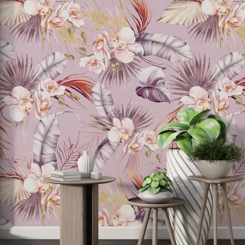 Papier peint motif XL - Motif floral