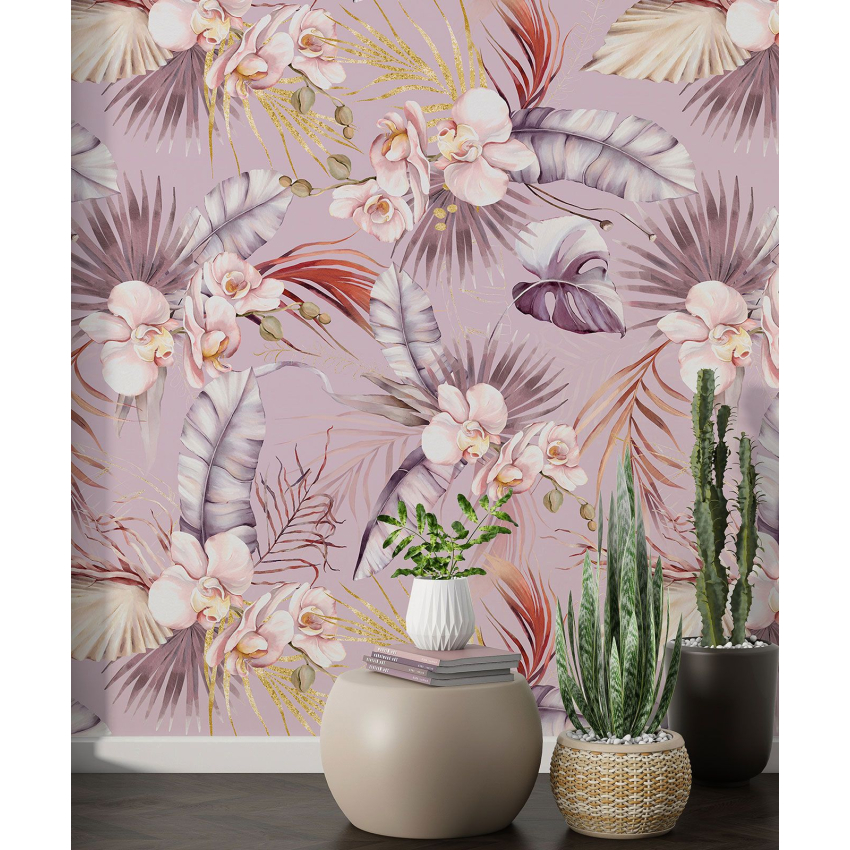 Papier peint motif XL - Motif floral