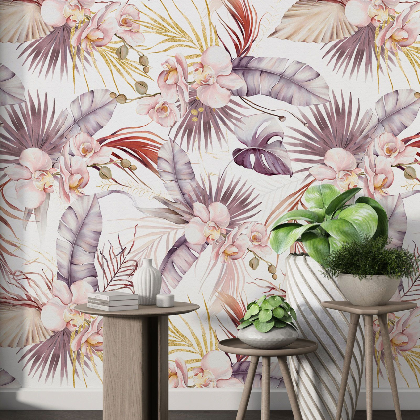 Papier peint motif XL - Motif floral