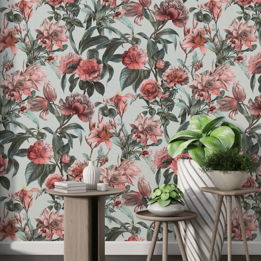 Papier peint motif XL - Motif floral